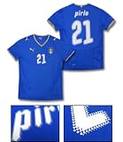 【#21　pirlo(ピルロ)】PUMA 2008 イタリア代表 ホーム『オーセンティック』ユニフォームimp