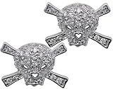Silver Skull & Crossbones Earrings Emitations by 
