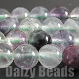 【21%OFF!】【<strong>天然石</strong>ビーズ】【レインボーフローライト(天然)】 【B】 丸玉　６mm　１連（約４０ｃｍ） 【2,000円以上でメール便送料無料】