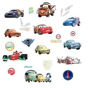 Roommates Rmk1583Scs Disney Pixar Cars 2 Peel & Stick Wall Decals