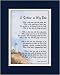 "A Tribute to My Dad" Touching 8x10 Poem, Double-matted In Navy/White, And Enhanced With Watercolor Graphics.