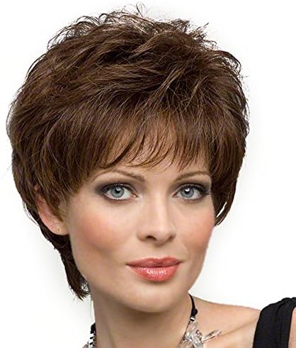 Styler Short Wigs Human Hair Wigs for Women Mixed Real Human Hair 19 Colors (machine-made, 18i)