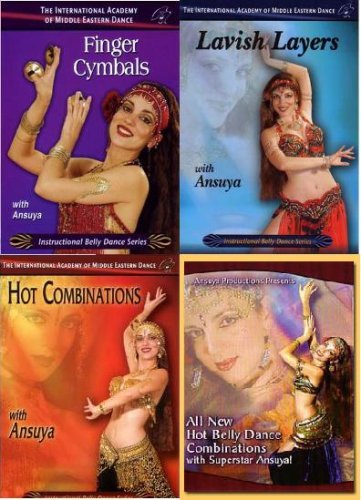 The Ansuya Collection - Learn to Belly Dance 4 Disc Set