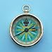 Solid Brass 2-inch Open Faced Pocket Compass