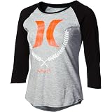 51f8H1yoajL. SL160  Hurley Switchbone Perfect Raglan T Shirt   Long Sleeve   Womens
