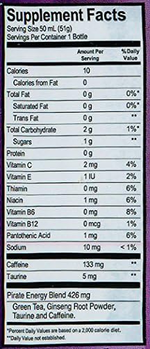 Pirate Energy Hurricane, 12 Count (Pack of 12)