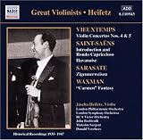 Great Violinists - Heifetz: Vieuxtemps, Saint-Saens, Sarasate, Waxman