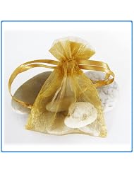 29 Gold Wedding Organza Favor Gift Bags 3x4 Inch by Evans Wine Accessories
