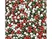 SweetGourmet Jingle Mix | Red Green White Christmas Nonpareils | 15oz