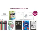 20PK BOXED GRADUATION CARDS Bulk WITH SENTIMENT - COLLEGE ELEMENTARY GRAD