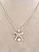 Fashion Jewelry ~ Ribbon Bow with Crystals Pendant title=
