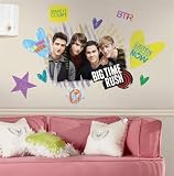 Big Time Rush Peel & Stick Giant Wall Mural Appliques