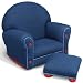 Upholstered Rocker and Ottoman