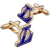 Los Angeles Lakers Cufflinks Sports Cuff Links With Gift Box
