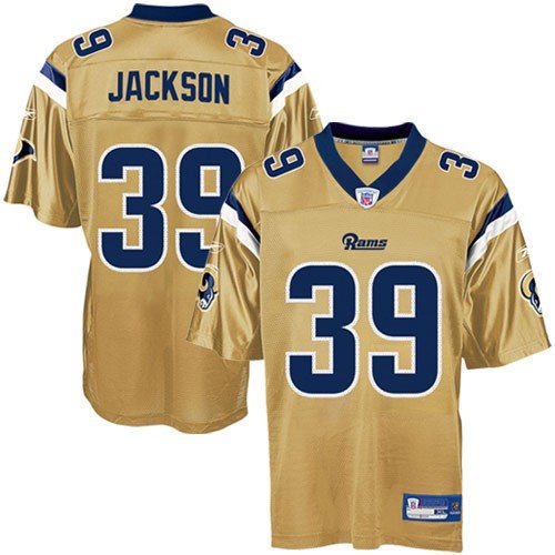 Steven Jackson St. Louis Rams Gold NFL Replica Jersey