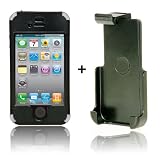 splash KLUTZ Case + Belt Clip Holster Combo for iPhone 4 (Black/Gray) ~ Splash Products