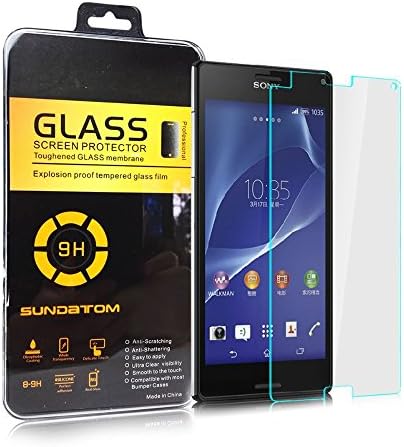 Sony Xperia Z3 Compact Screen Protector,Sundatom Ultra Thin Explosion-Proof Anti Shatter Film for Z3 mini Z3mini Tempered Glass Screen Protector D5803 D5833