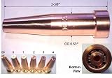 Acetylene Cutting Tip 6290 Size 3, 6290-3 for Harris Torch