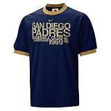 Nike - San Diego Padres Short Sleeve Graphic Ringer T-Shirt by Nike