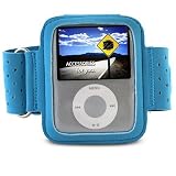 yooZoo Lightweight Adjustable Workout Armband for Apple iPod nano 3G - Tropical Blue