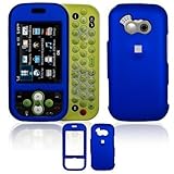 Solid Blue Rubber Feel Snap-On Cover Hard Case Cell Phone Protector for LG  ....