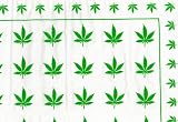 Marijuana Cannabis Handkerchief Headwrap Bandana Doo Rag White Green