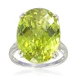 Sterling Silver Oval Shaped 13x18mm Created Peridot Ring, Size 6 51f8hWo4LPL. SL160 Sterling Silver Oval Shaped 13x18mm Created Peridot Ring, Size 6