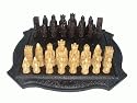 Mini Isle of Lewis Chess Men with Polyurethane Board
