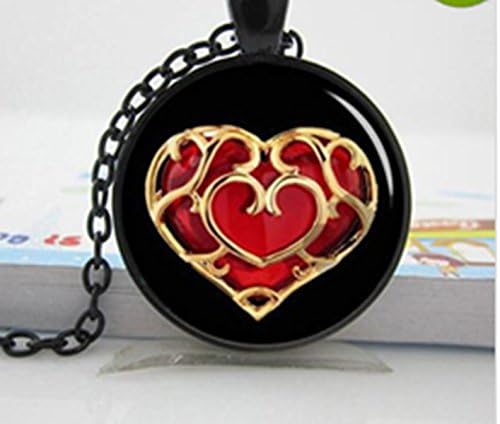 Legend of Zelda Pocket Watch Necklace pendant Zelda heart silver photo locket necklace pendant Personalized Gift vintage pendant necklace