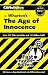 Search : Cliffsnotes the Age of Innocence     **ISBN: 9780764537134**