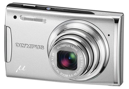 Childrens Toyshop  Electronics : Olympus Mju 1060 Digital Camera - Starry Silver (10MP, 7x Optical Zoom) 3.0" LCD