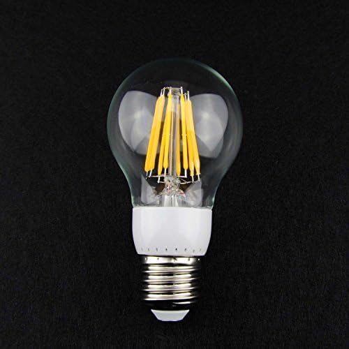 LampFair A60 E26/E27 New LED Bulbs 8W 110V LED Filament Light Bulb Replace 75W Incandescent Bulb, Warm White