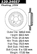 Centric Parts 120.34057 Premium Cryo Treated Brake Rotor