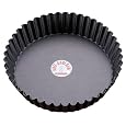 SCI Scandicrafts Fluted Deep Tart/Quiche Mold, Removable Bottom 10-inch Diameter by 2-inch Deep, Nonstick