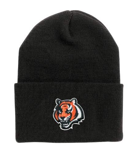 NFL Men's End Zone Cuffed Knit Hat - K010Z (Cincinnati Bengals, One Size Fits All)