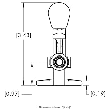 DE-STA-CO 603-SS Straight Line Plunger Clamp