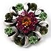 Vintage Crystal Floral Brooch (Antique Silver Tone)