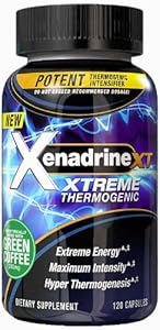 Xenadrine XT Xtreme Thermogenic with Green Coffee, 120 Capsules