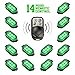 XKGLOW XK034002-G Green - 10xPod + 4x8 Strips Single Color LED Accent Light Motorcycle Kit