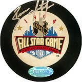 Brian Leetch Autographed 1994 All Star Game Hockey Puck