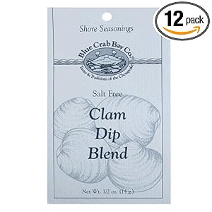 Blue Crab Bay Co. Clam Dip Blend, 0.5-Ounces (Pack of 12) by Blue Crab Bay Co.