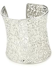 Kendra Scott "Filagree" Rhodium-Plated Cuff Bracelet