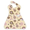 Bumkins Waterproof SuperSized SuperBib - Rose/Chocolate Circles