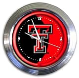 Texas Tech Red Raiders New Neon Light Wall Clock