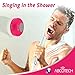 Abco Tech Water Resistant Wireless Bluetooth Shower Speaker with Suction Cup and Hands-Free Speakerphone, Pink