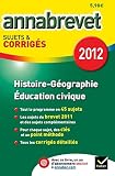 Annales Annabrevet 2012 Histoire-géographie Education civique corrigés