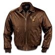 Wildlife Art Men's Leather Jacket: The Northwoods Legends