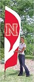 Nebraska Cornhuskers Tall Team Flag