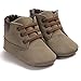 Voberry® Toddler Baby Boy's Leather Sneaker Shoes Lace up Snow Boots Warm (12~18Month, Brown)