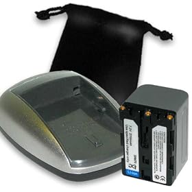 SONY NP-FM70 Equivalent HandyCam Camcorder Battery and AC DC (Home Car) Charger for... by Pro Power